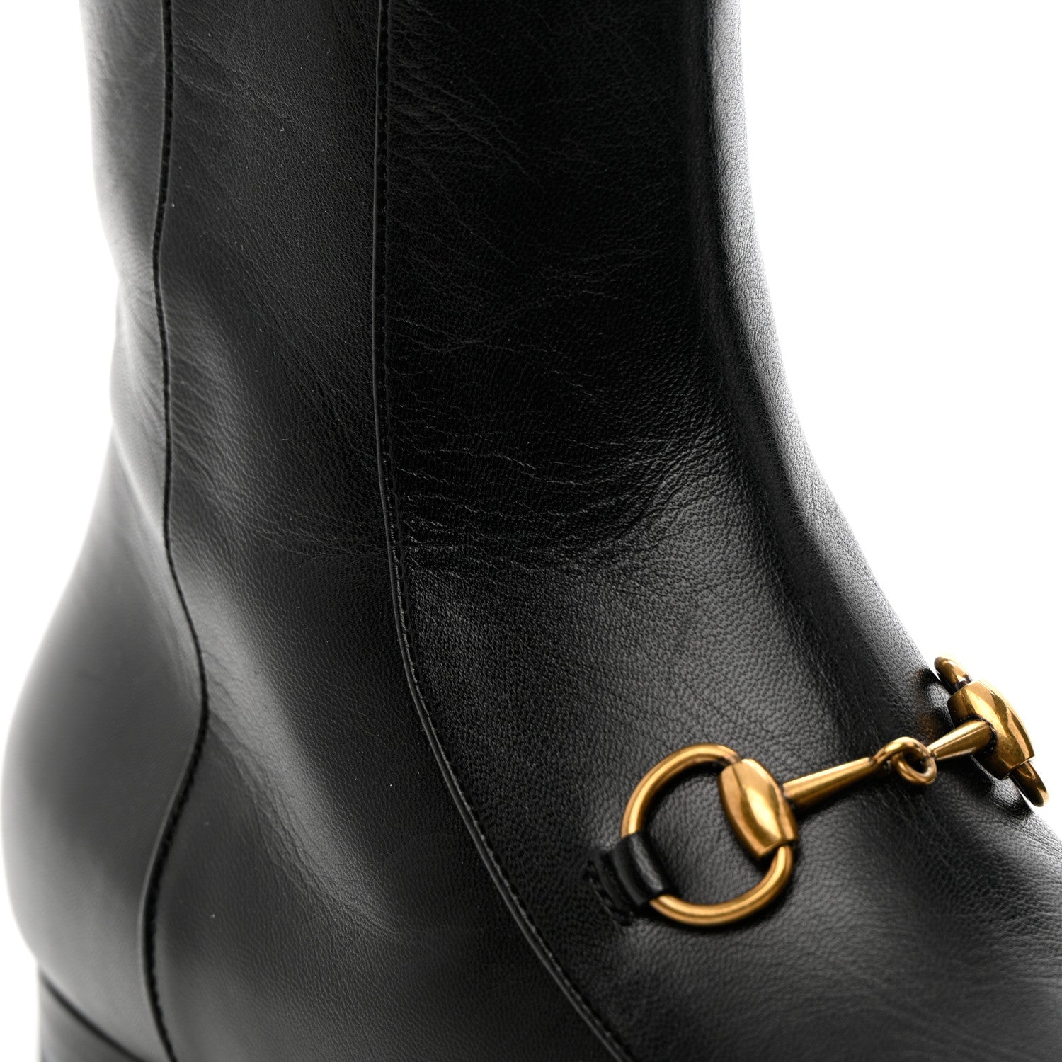 Gucci Malaga Kid Womens Jordaan Ankle Boots 37.5 Black 9 of 18