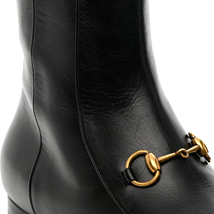 Gucci Malaga Kid Womens Jordaan Ankle Boots 37.5 Black 9 of 18
