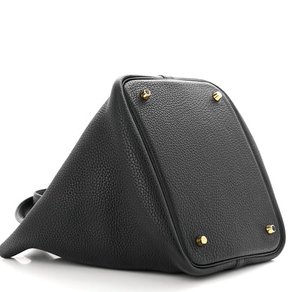 Hermes Taurillon Clemence Picotin Lock 22 MM Black 9 of 14