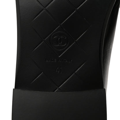 Chanel Lambskin Quilted CC Turnlock Loafers 41 Black 6 of 11