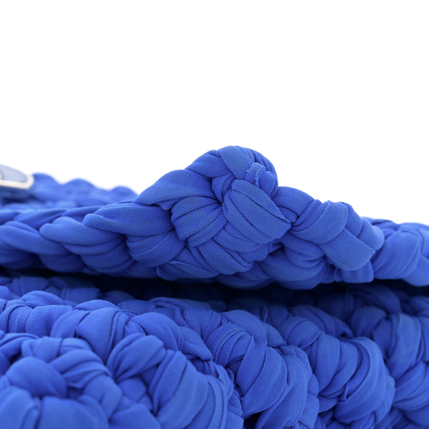 Crochet Fancy Single Flap Blue