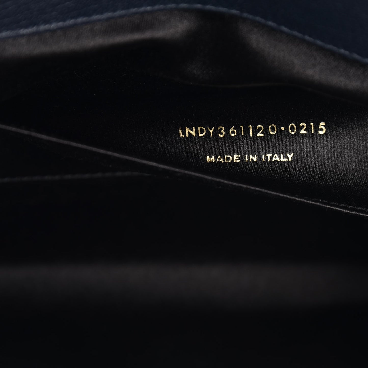 Calfskin Monogram Large Belle De Jour Clutch Navy