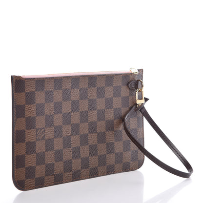 Louis Vuitton Damier Ebene Neverfull MM GM Pochette Rose Ballerine 3 of 6