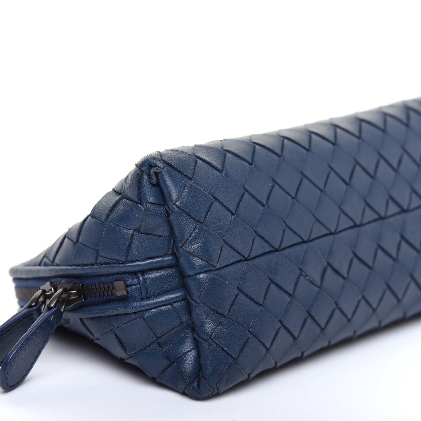 Nappa Intrecciato Cosmetic Case Cobalt