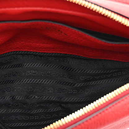Prada Vitello Phenix Flap Crossbody Rosso 6 of 10