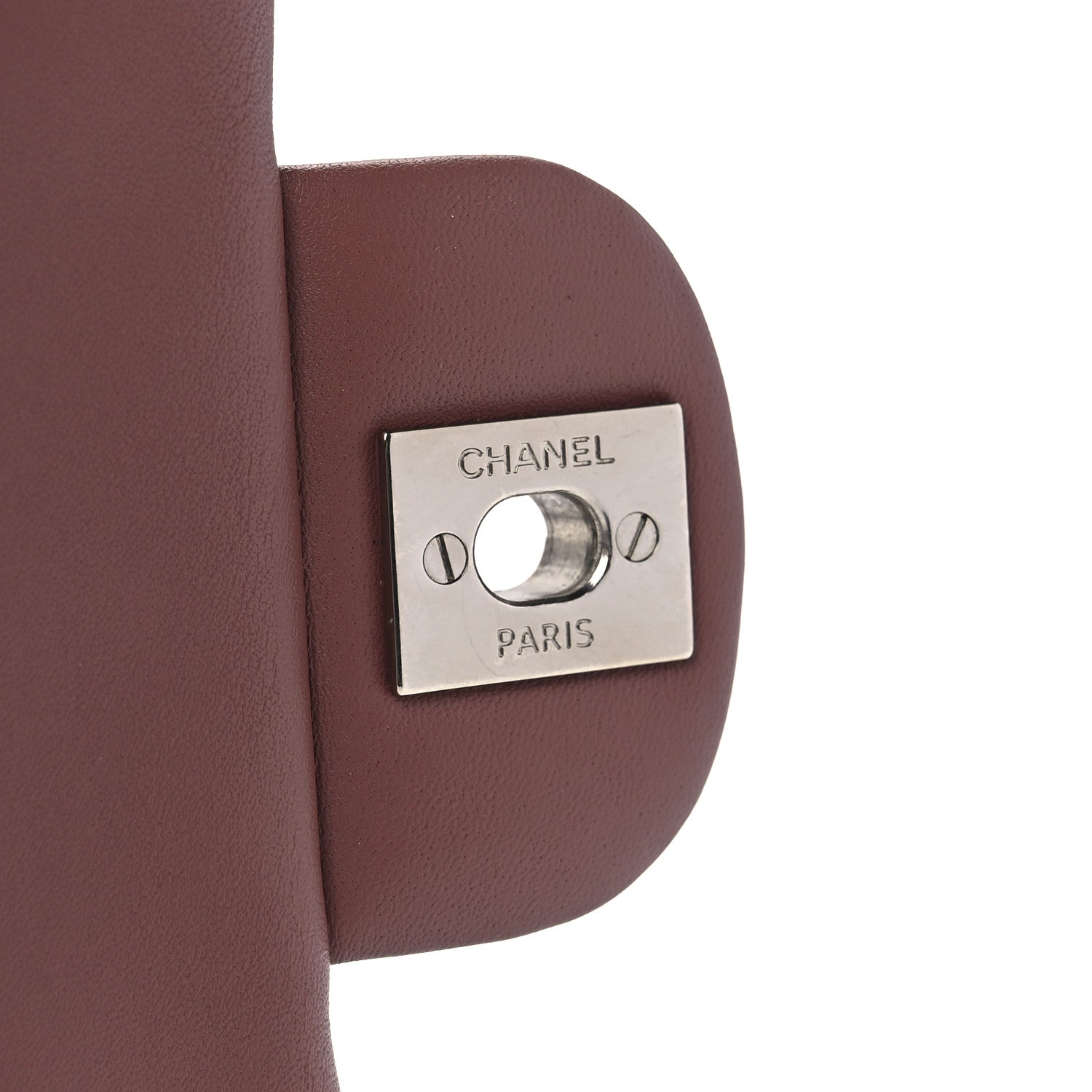 Chanel Striated Patent Quilted Mini Square Flap Pink 6 of 14