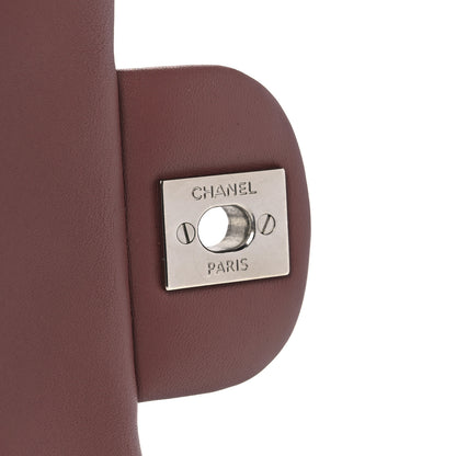 Chanel Striated Patent Quilted Mini Square Flap Pink 6 of 14