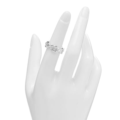 Hermes Sterling Silver PM Chaine d'Ancre Enchainee Band Ring 51 5.75 2 of 5