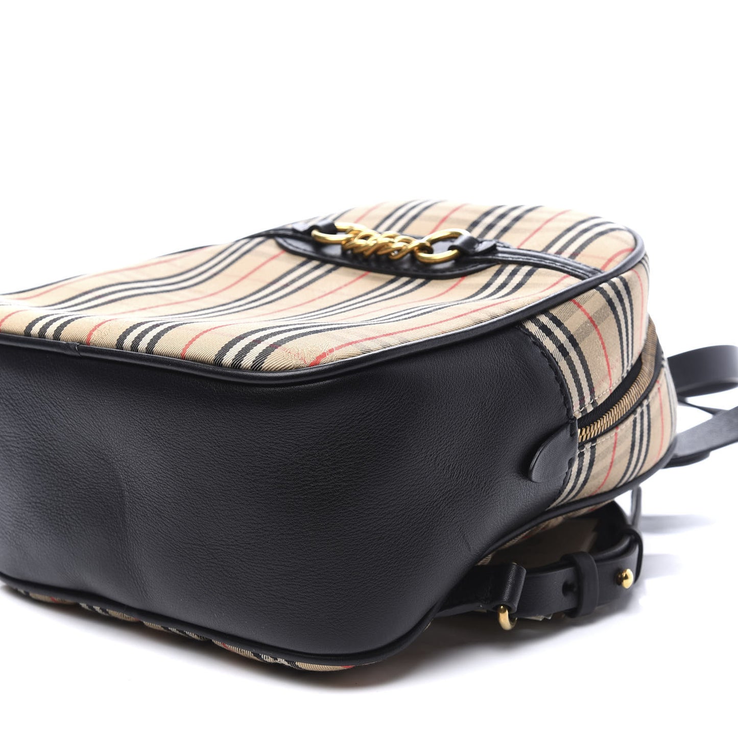 Smooth Calfskin 1983 Knight Check Link Backpack Black