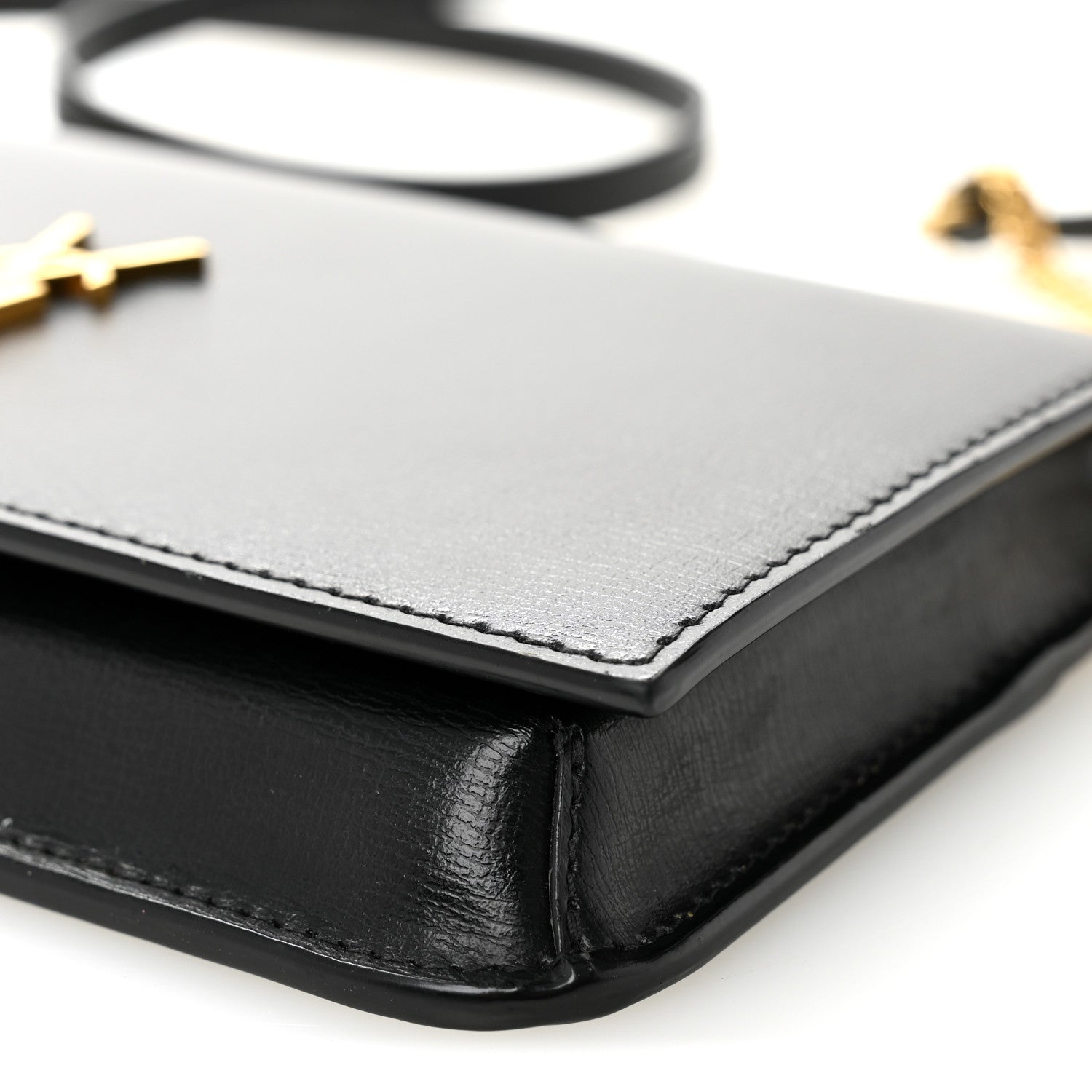 Saint Laurent Smooth Calfskin Monogram Phone Holder Crossbody Black 10 of 10