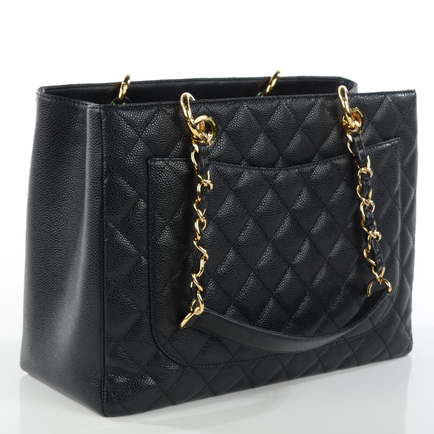 Chanel Caviar Quilted Grand Shopping Tote GST Black 3 of 7