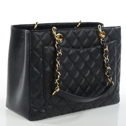 Chanel Caviar Quilted Grand Shopping Tote GST Black 3 of 7
