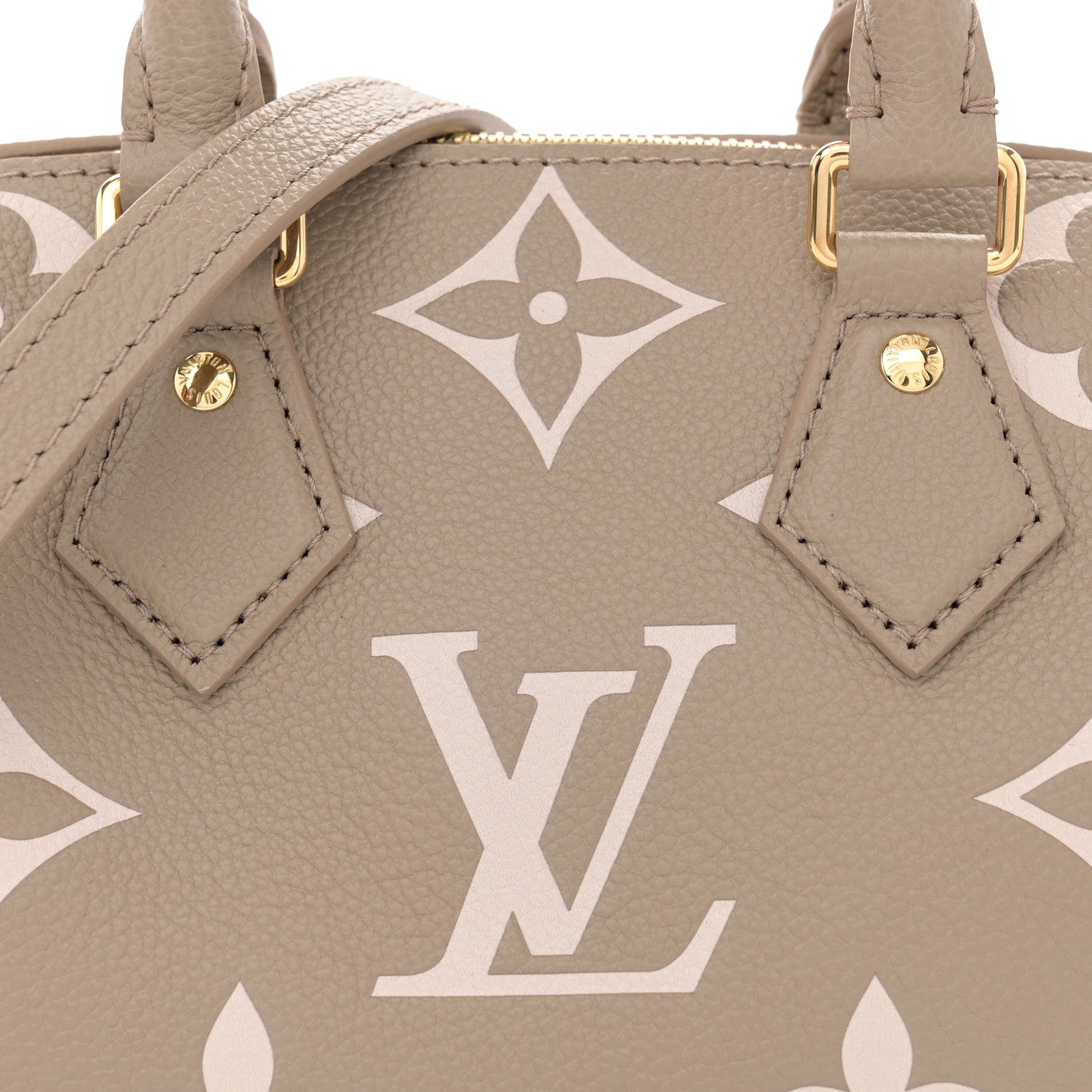 Louis Vuitton Empreinte Monogram Giant Speedy Bandouliere 20 Creme Beige 7 of 9