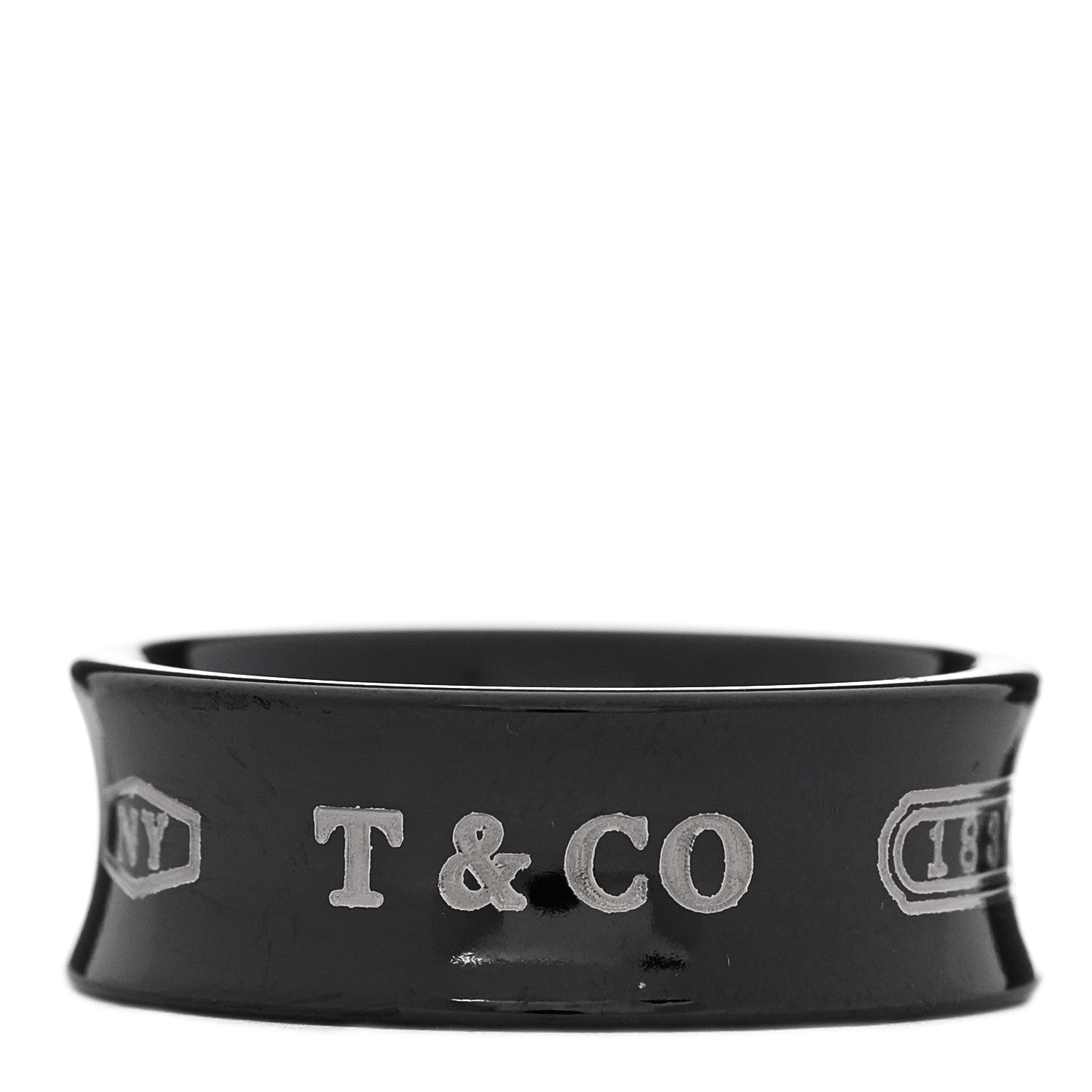Tiffany Titanium 1837 Band Ring 52 6 1 of 4