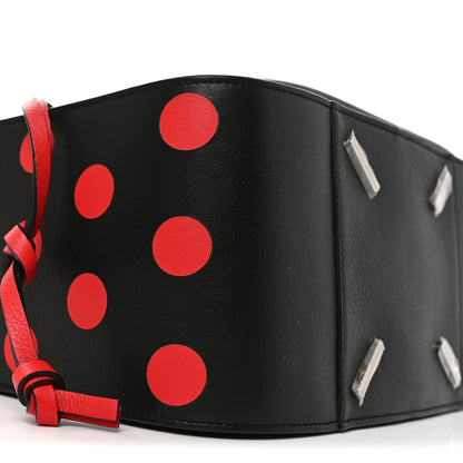 Loewe Calfskin Circle Medium Hammock Shoulder Bag Black Red 8 of 9
