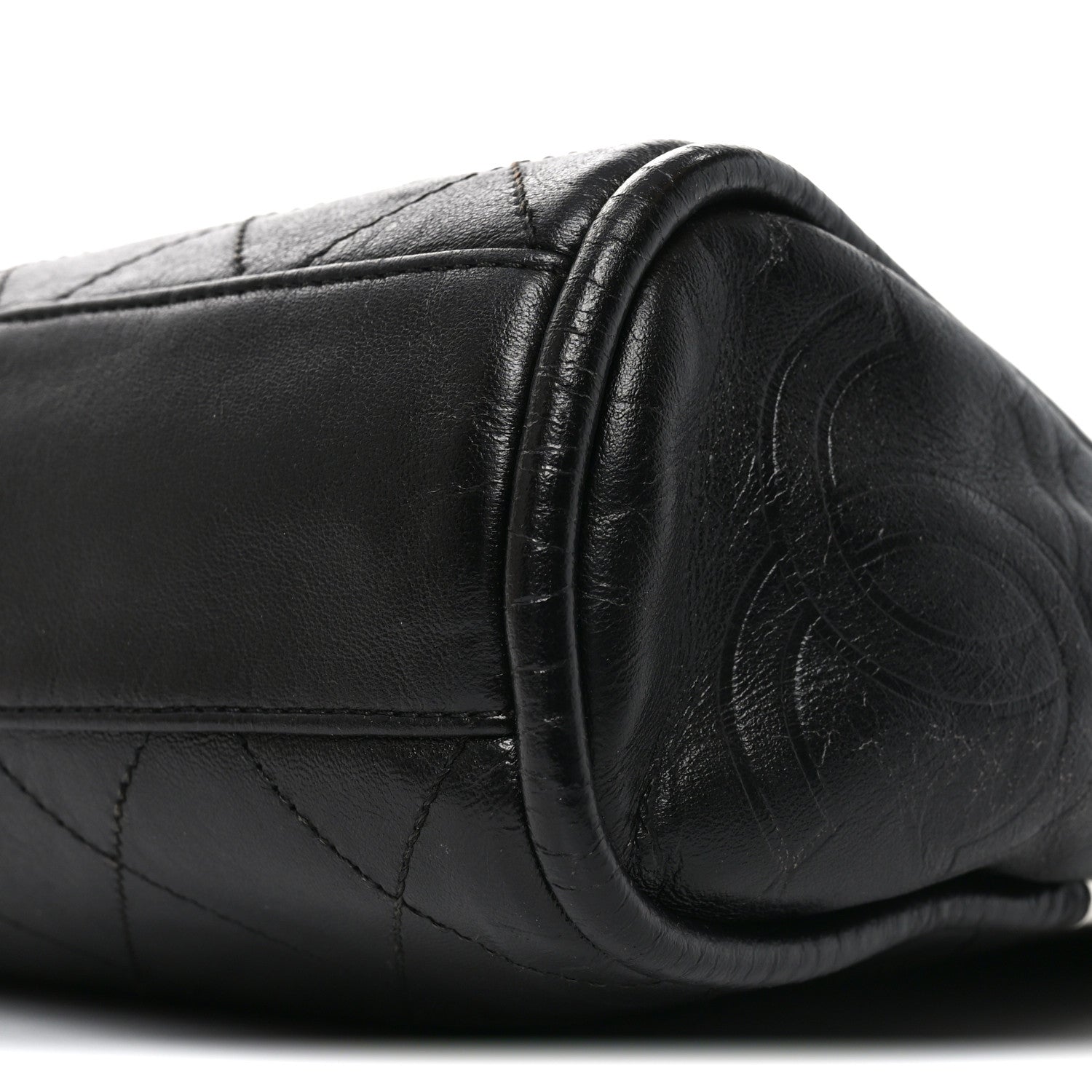 Chanel Lambskin Stitched Medium Ultimate Soft Tote Black 10 of 10