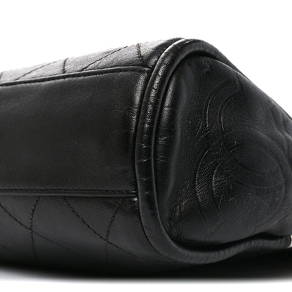 Chanel Lambskin Stitched Medium Ultimate Soft Tote Black 10 of 10