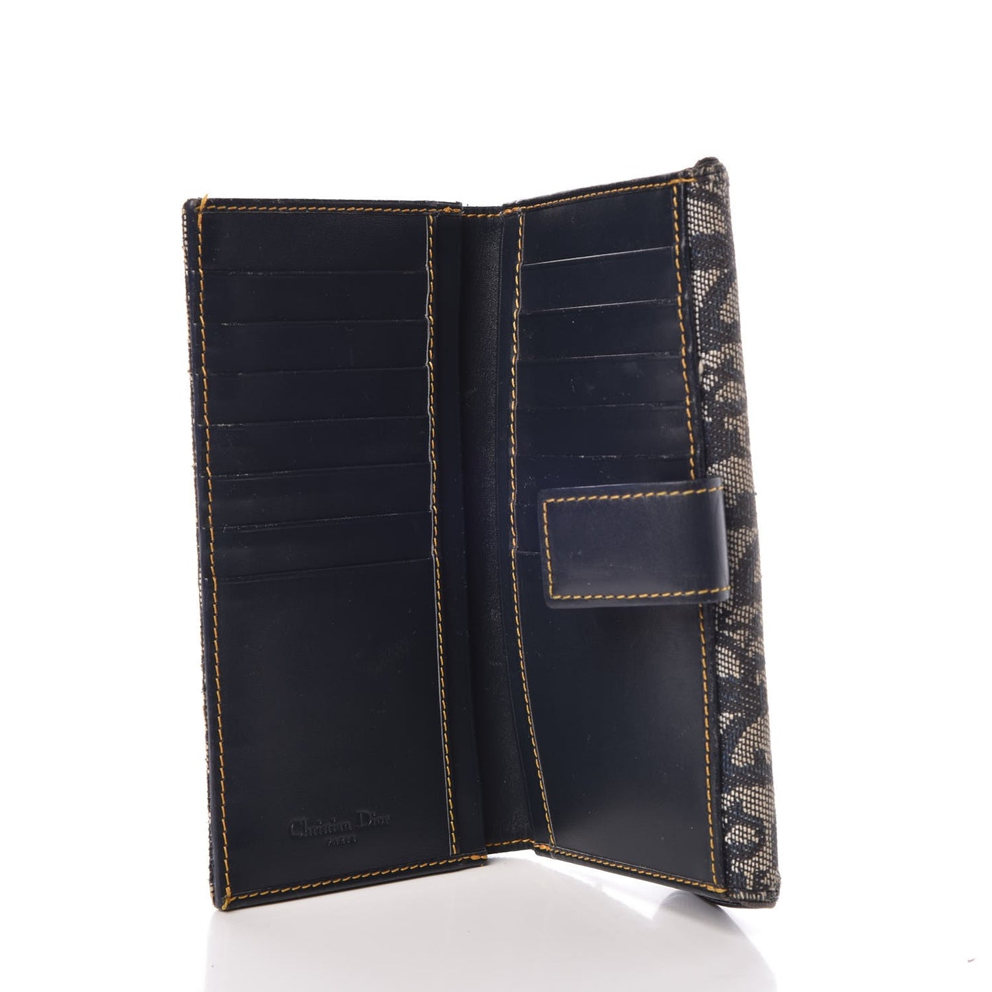 Monogram Saddle Wallet Navy