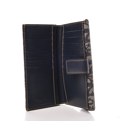 Christian Dior Monogram Saddle Wallet Navy 5 of 7