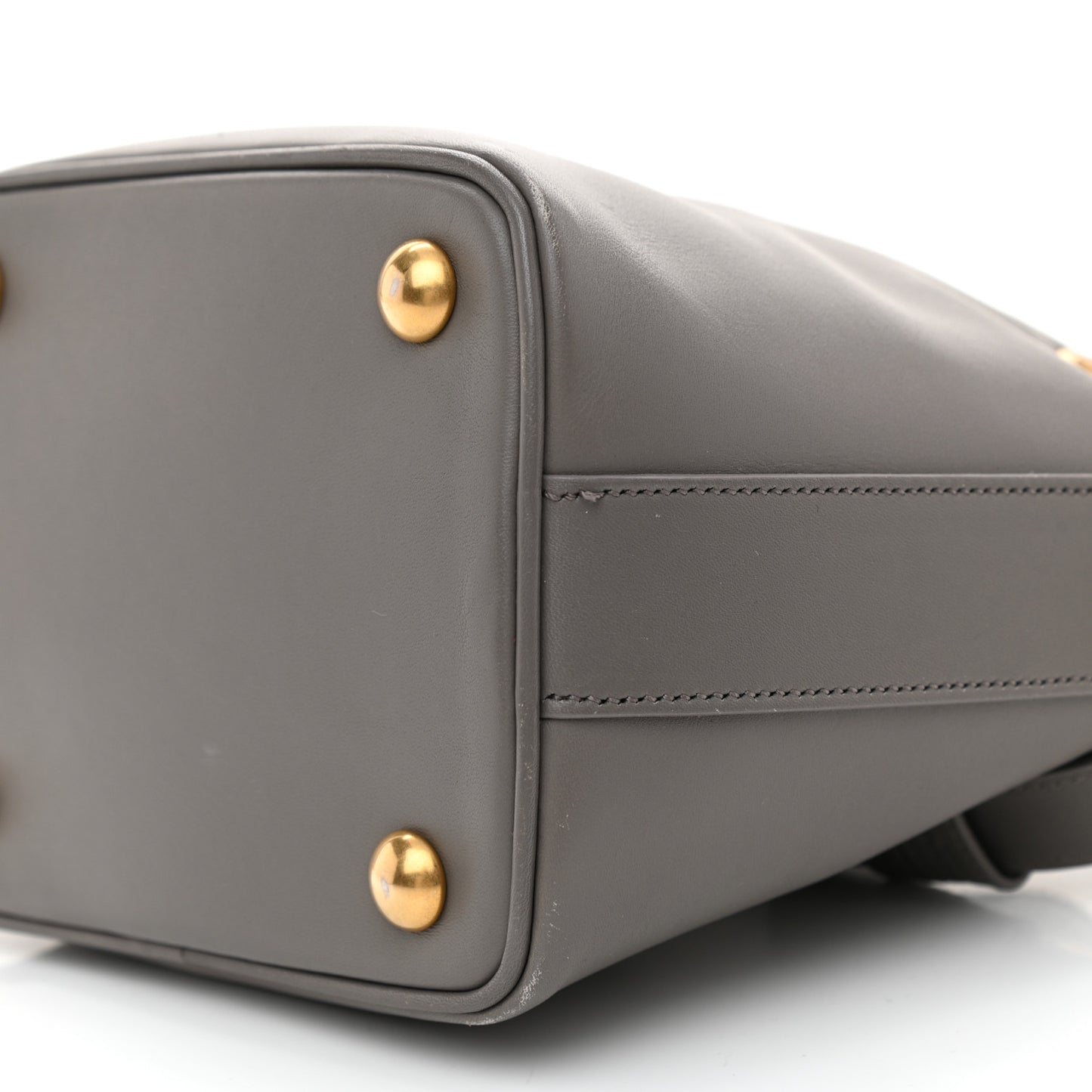 Calfskin Small Emmanuelle Bucket Bag Fog