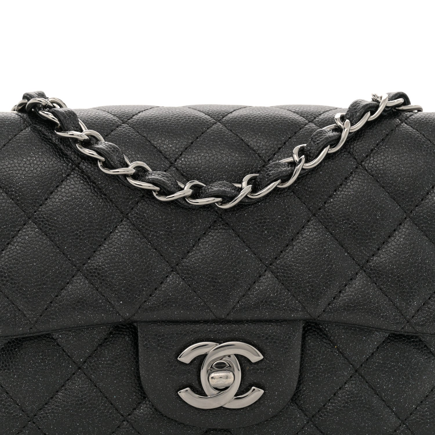 Chanel Caviar Quilted Mini Rectangular Flap Black 8 of 11