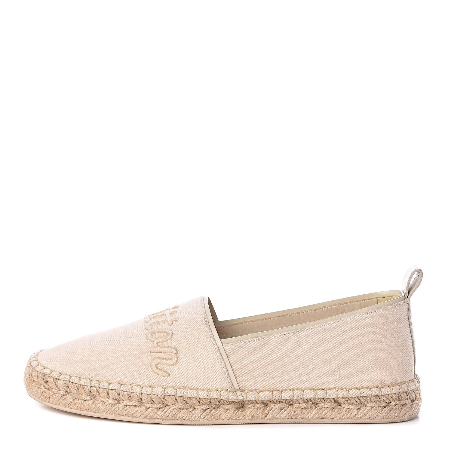 Louis Vuitton Canvas Waterfall Espadrille Flats 38 Ecru 1 of 8