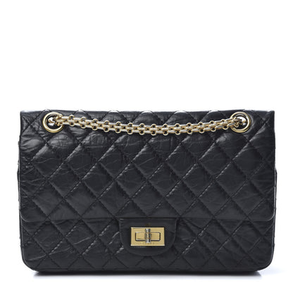 Chanel Aged Calfskin Quilted 2.55 Reissue 225 Flap Black 1 of 14