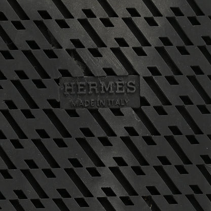 Hermes Calfskin Womens Chypre Sandals 35.5 Black 7 of 10