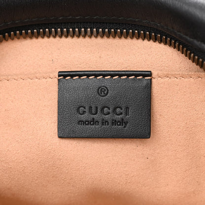 Gucci Calfskin Matelasse Small GG Marmont Chain Shoulder Bag Black 6 of 10
