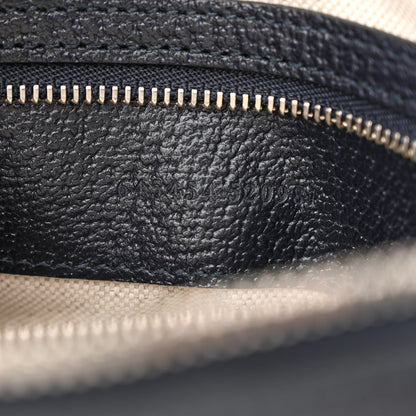 Gucci GG Supreme Monogram Textured Dollar Calfskin Small Horsebit 1955 Shoulder Bag Beige Blue 7 of 13