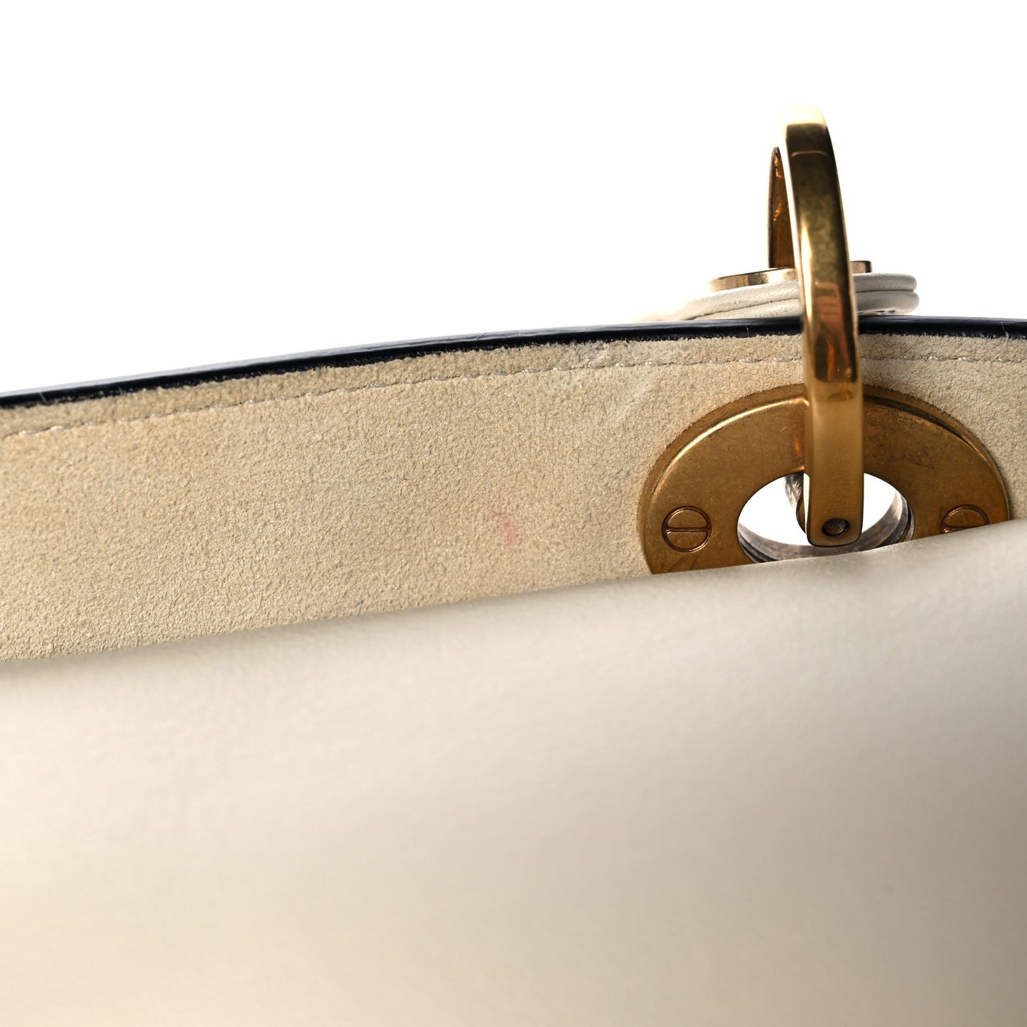 Calfskin Wheel of Fortune Medium Lady Dior Off White