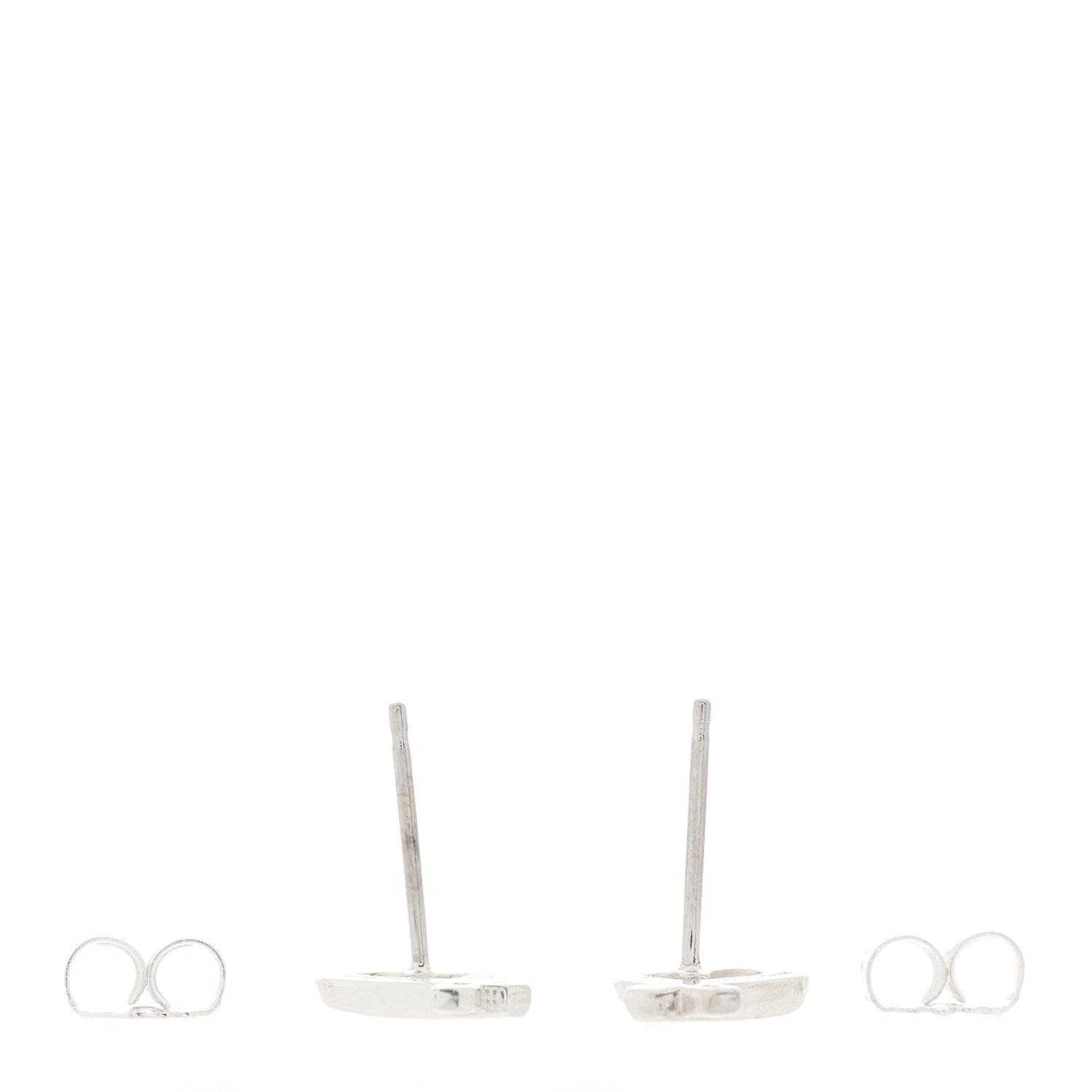 Tiffany Sterling Silver Mini Paloma Picasso Loving Heart Earrings 2 of 3