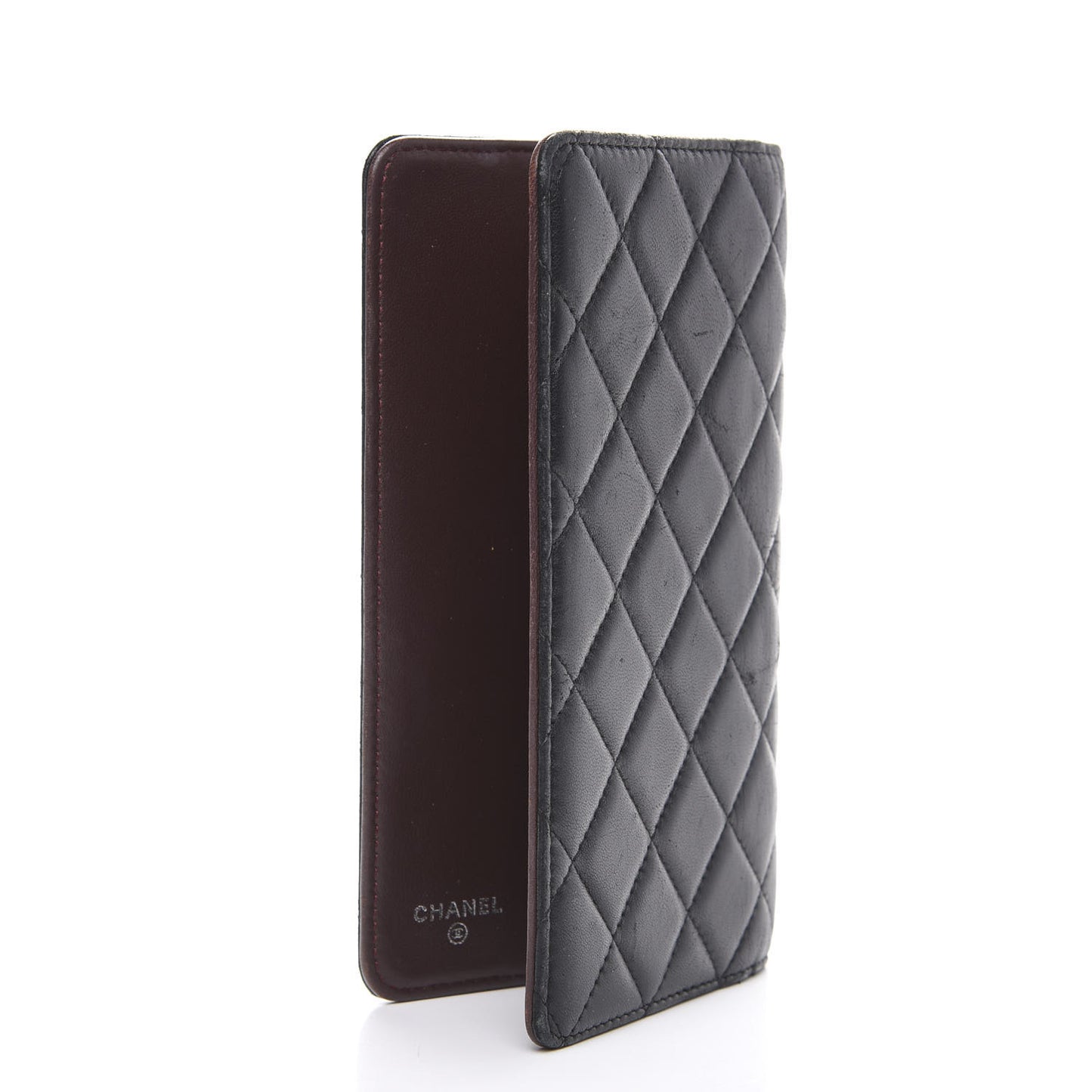 Lambskin Medium Agenda Cover Black