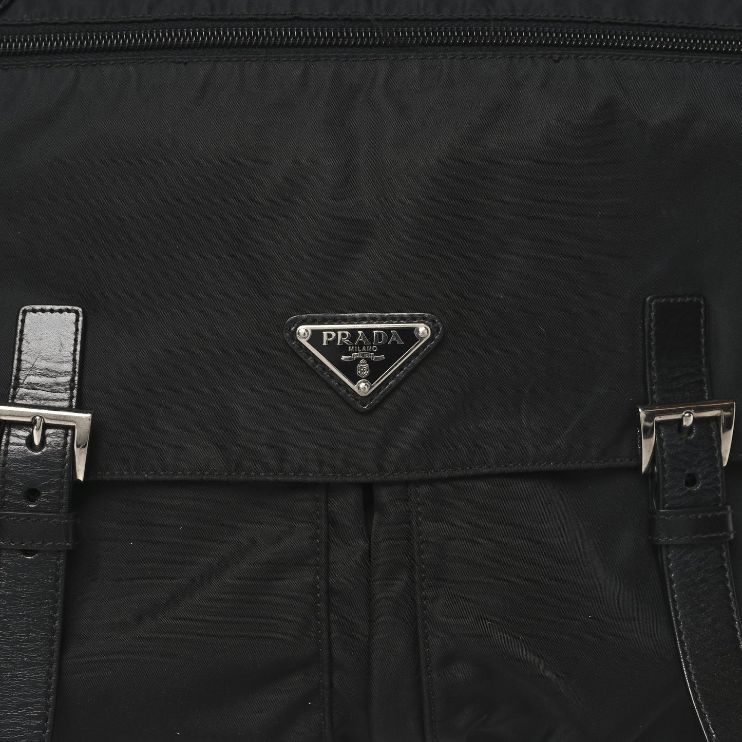 Nylon Vela Sport Messenger Bag Black