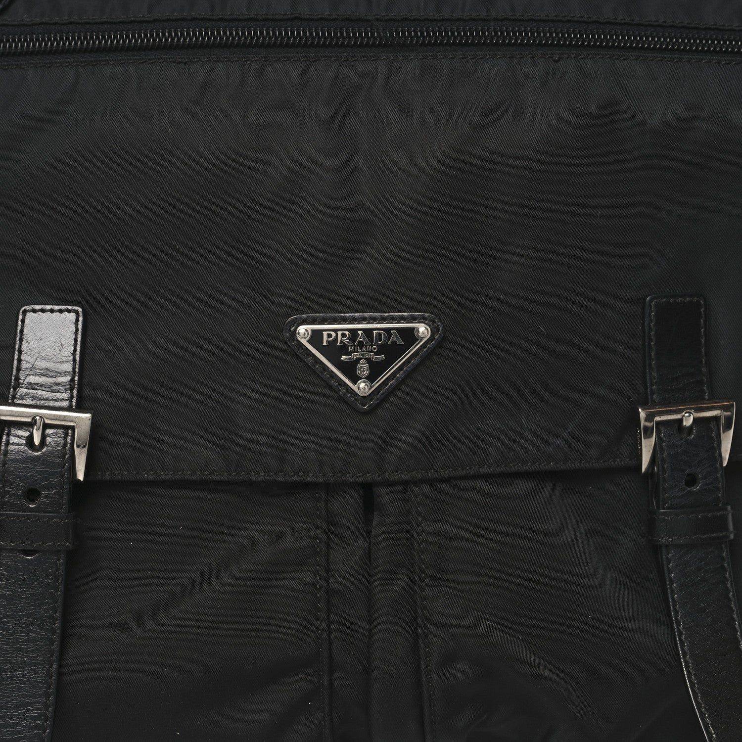 Prada Nylon Vela Sport Messenger Bag Black 6 of 9
