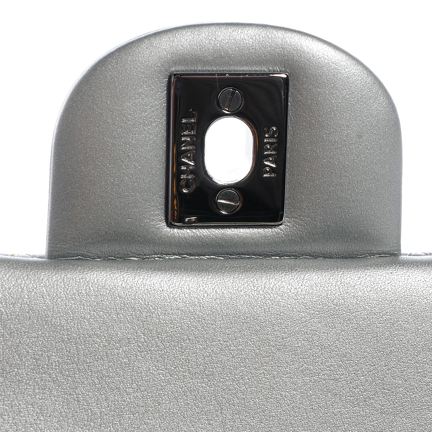 Chanel Lambskin Quilted Mini Flap Silver 7 of 9