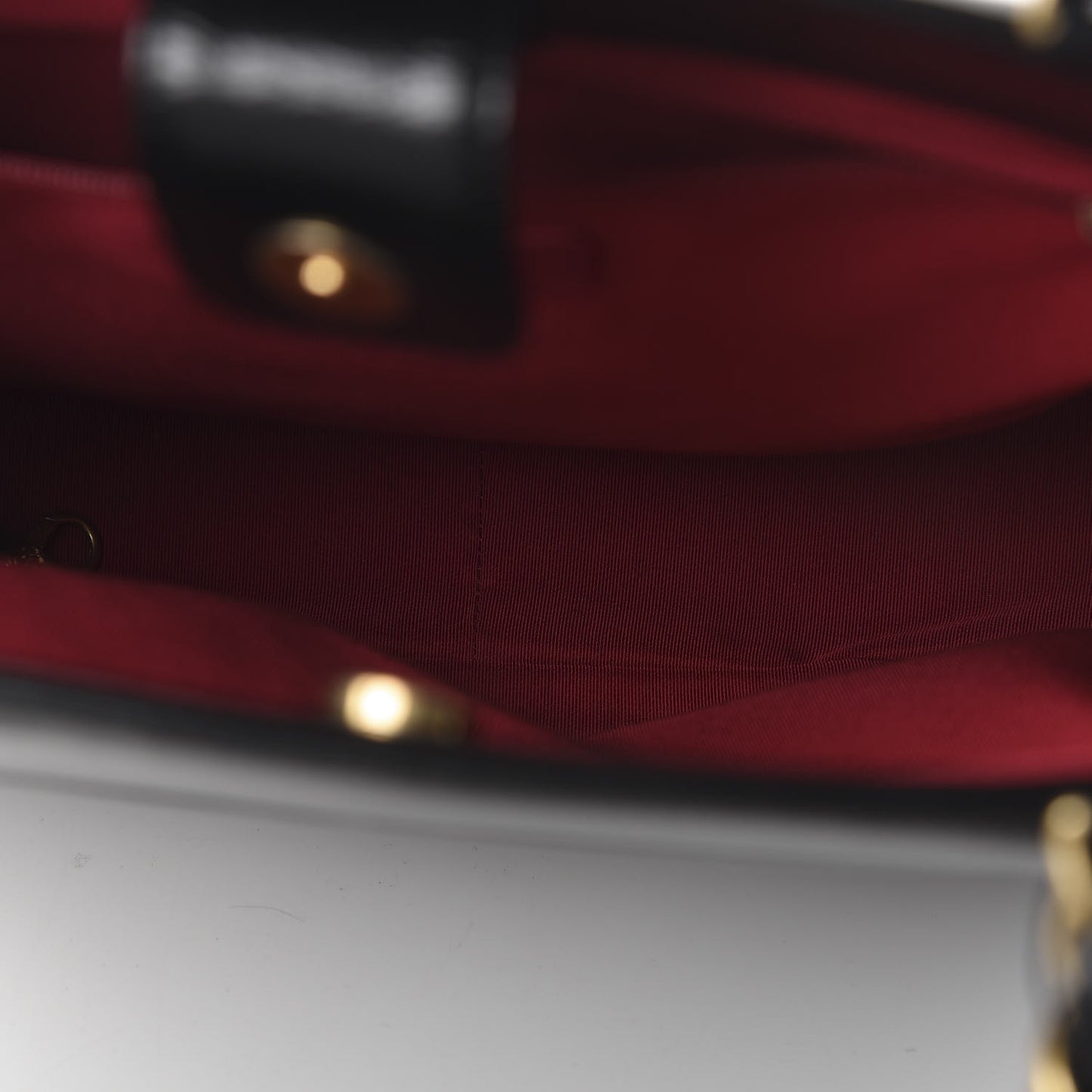 Shiny Aged Calfskin North South Shopping Bag Black
