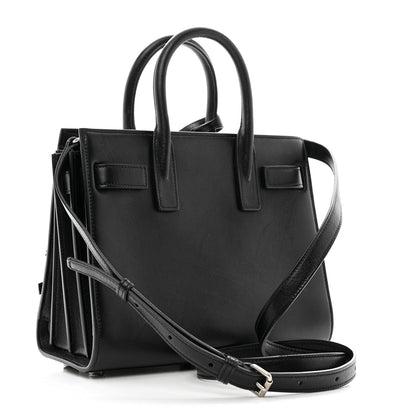 Saint Laurent Calfskin Crystal Embellished Nano Sac de Jour Black 3 of 10