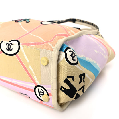Chanel Canvas Small Printed Paris Map Tote Bag 9 of 13