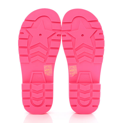 Christian Dior Calfskin Diorquake Slide Sandals Fuchsia Flu 37 5 of 9