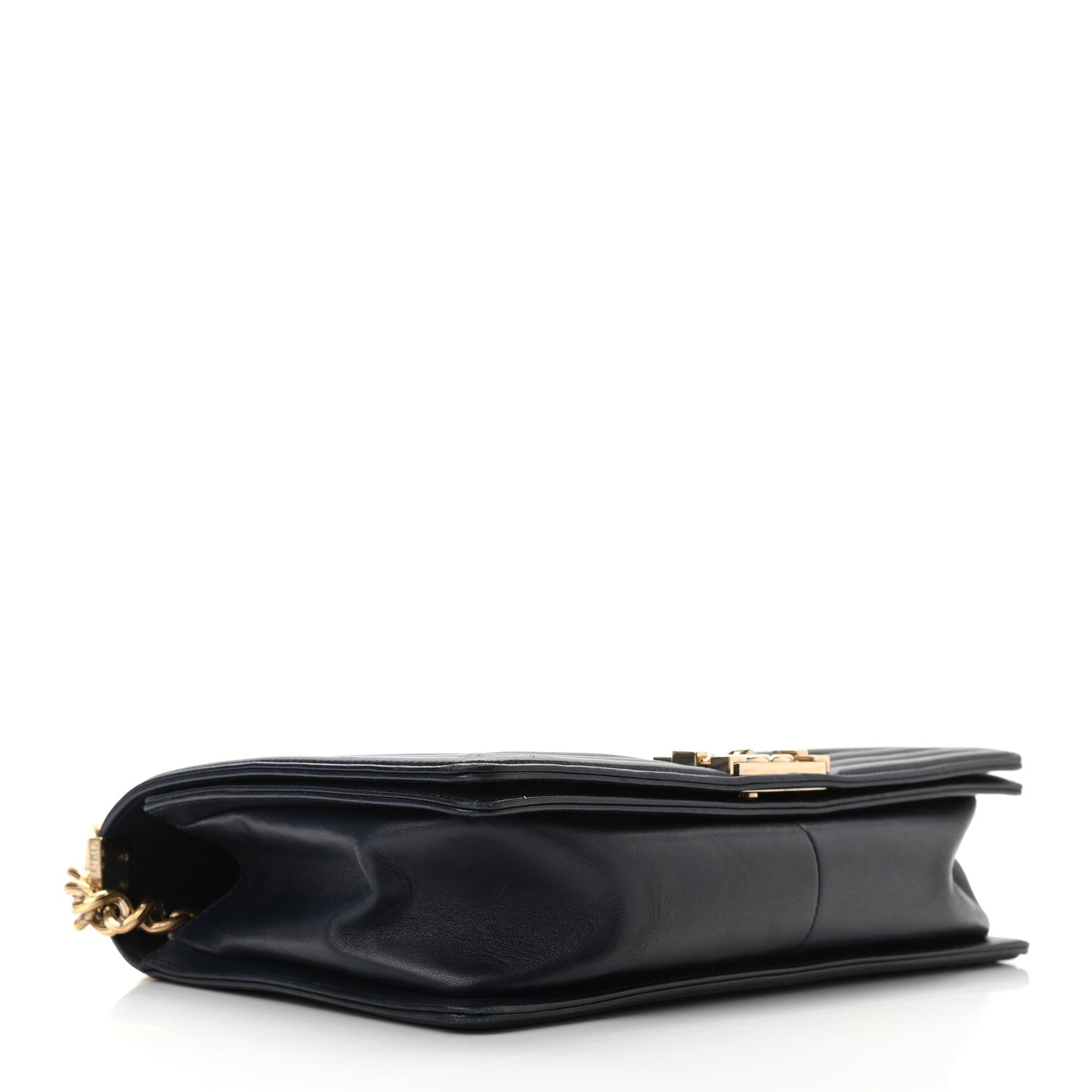 Lambskin Quilted New Medium Boy Flap Navy