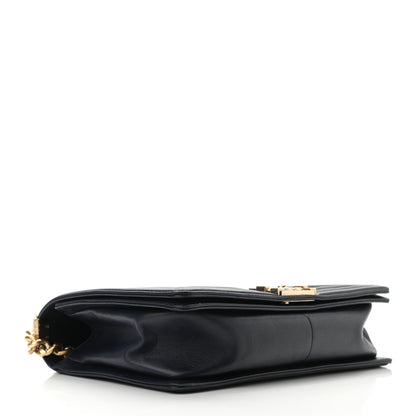Chanel Lambskin Quilted New Medium Boy Flap Navy 4 of 10