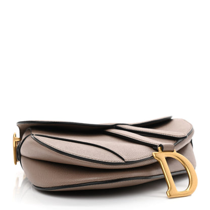 Christian Dior Grained Calfskin Saddle Bag Warm Taupe 4 of 11
