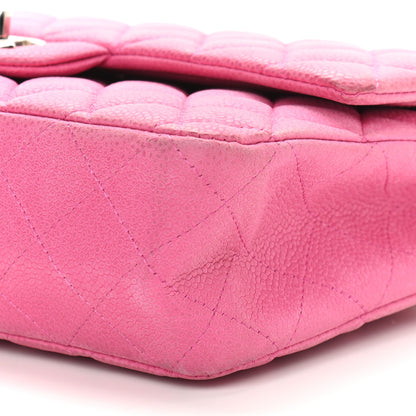 Chanel Iridescent Caviar Quilted Medium Double Flap Pink 8 of 9