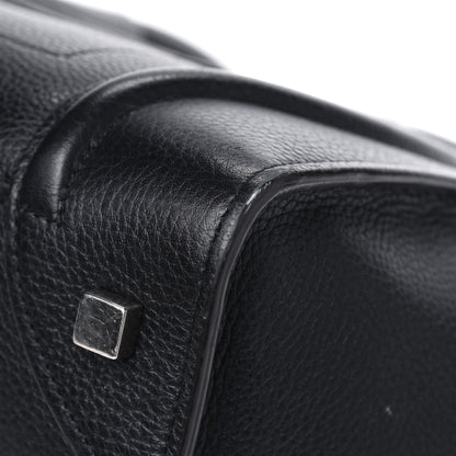 Celine Drummed Calfskin Mini Luggage Black 5 of 5