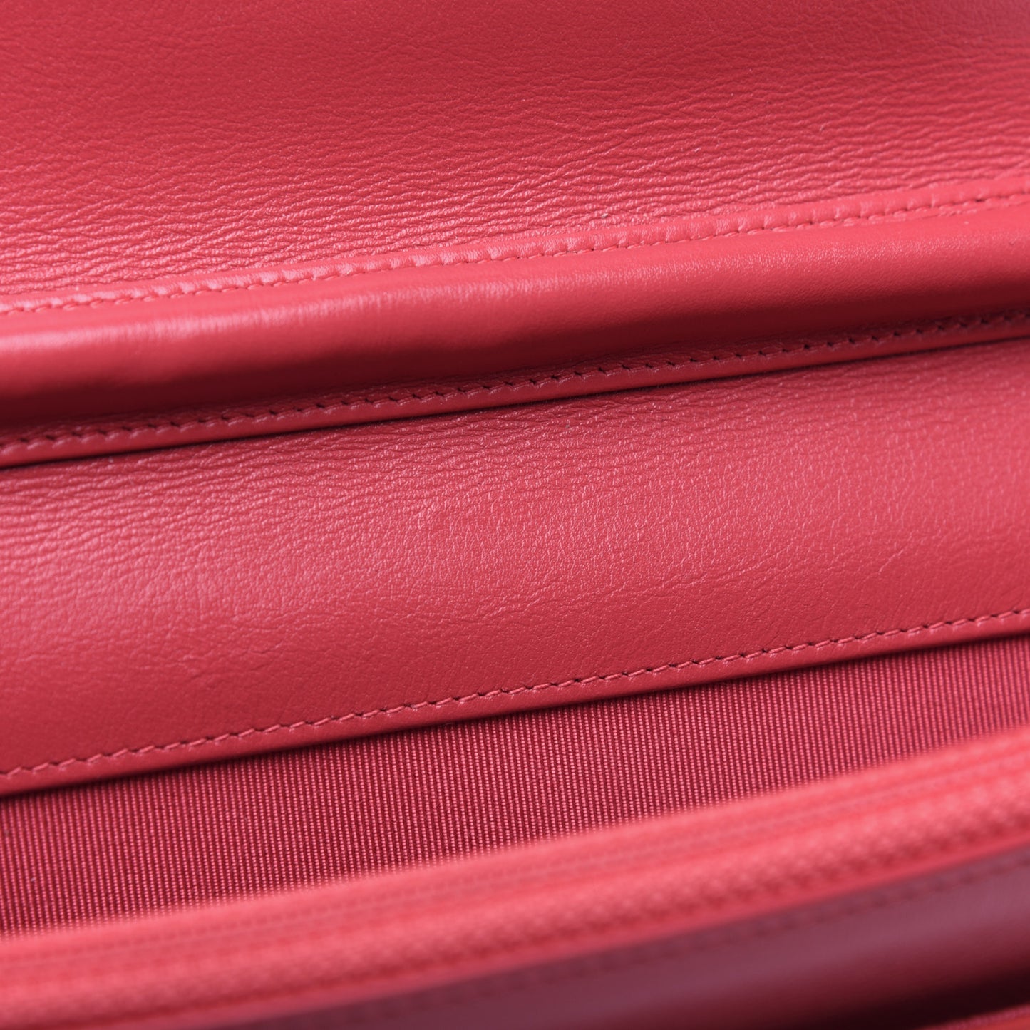 Patent Quilted Wallet On Chain WOC Coral