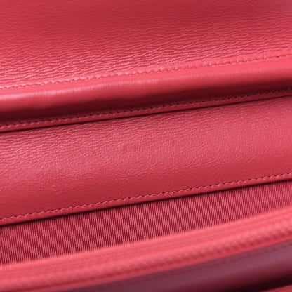 Chanel Patent Quilted Wallet On Chain WOC Coral 12 of 16