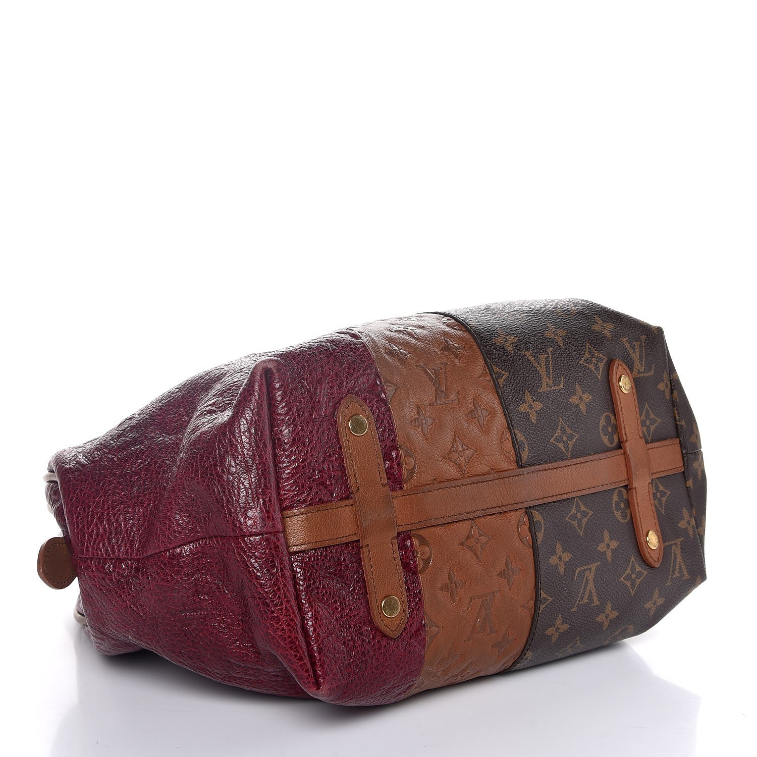 Louis Vuitton Monogram Stripes Medium Bag Bordeaux 4 of 7