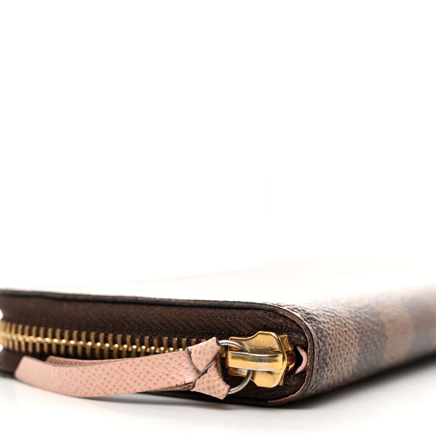 Damier Ebene Clemence Wallet Rose Ballerine