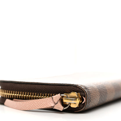 Louis Vuitton Damier Ebene Clemence Wallet Rose Ballerine 7 of 7